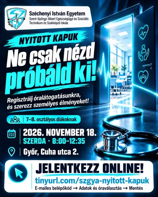 Regisztráció a nyitott órákra